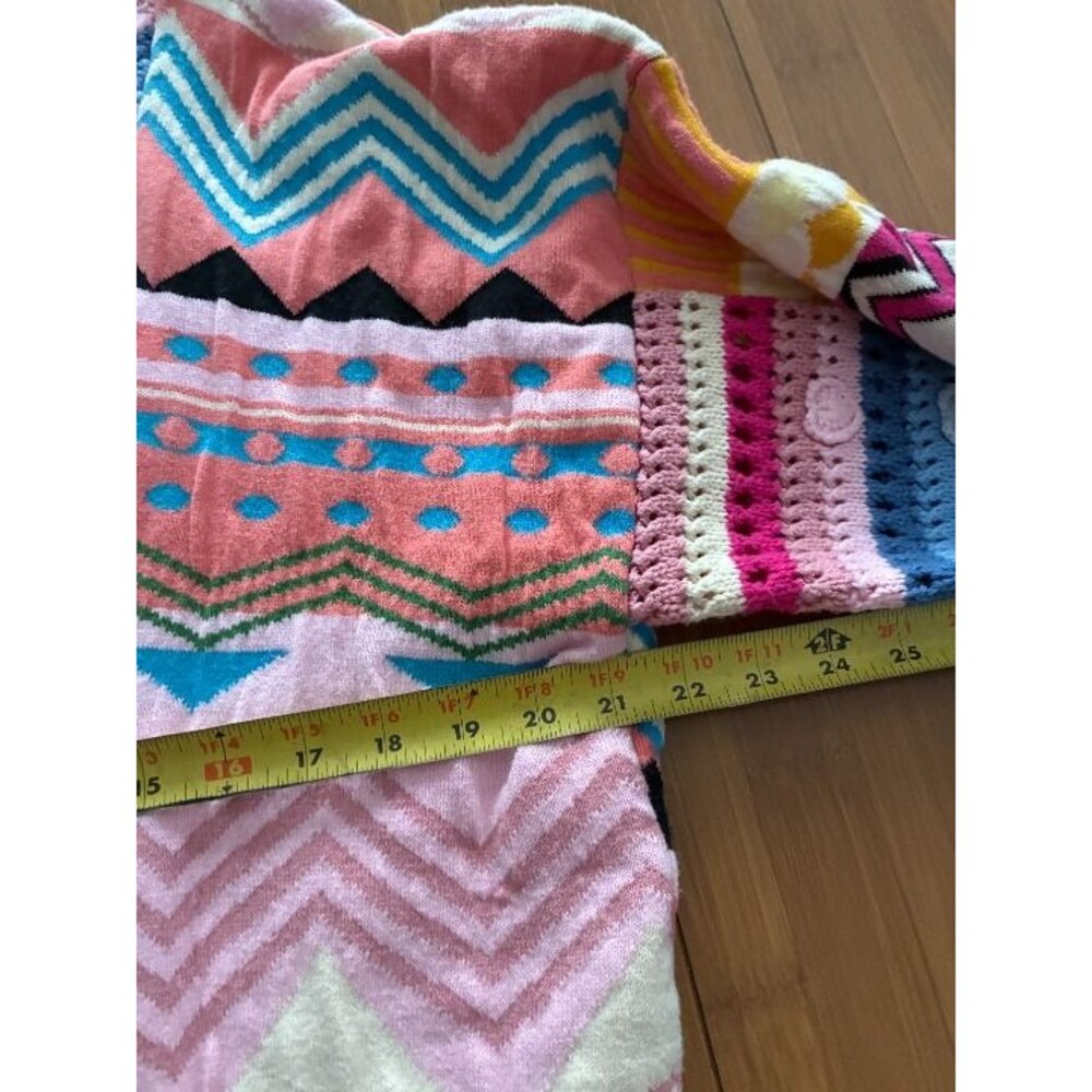Pilcro Anthropologie Colorful Crochet Cardigan One Size - Picture 6 of 7